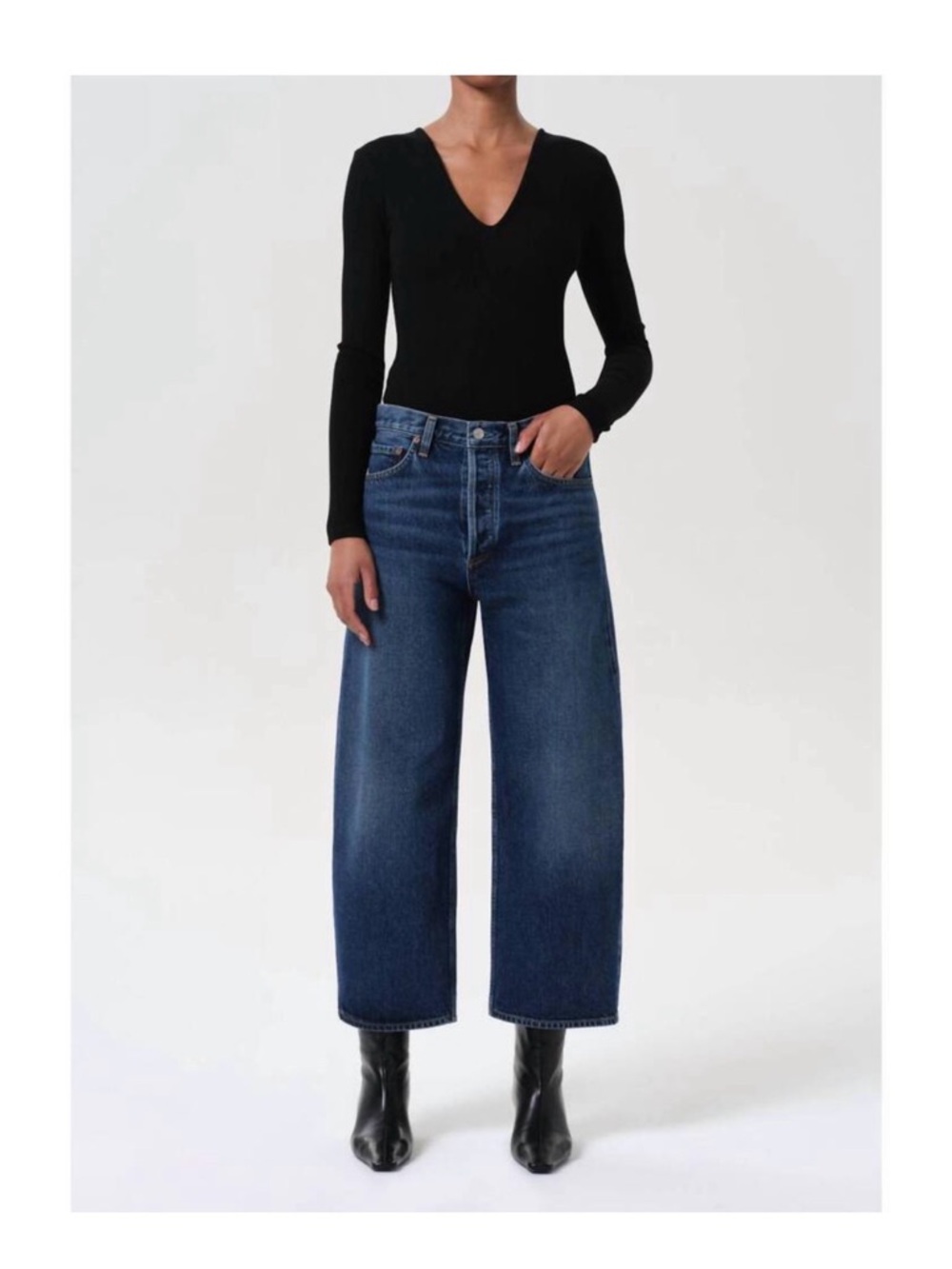 NWT Agolde Arc Cropped Jeans in Size 28 Shortwave